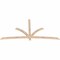 Ekena Millwork Davenport Smooth Timber Gable Bracket, Douglas Fir, 96"W x 48"H x 1 1/2"D x 3 1/2"F, 12/12 Pitch GBW096X48X0204DAV00SDF - alternate 3